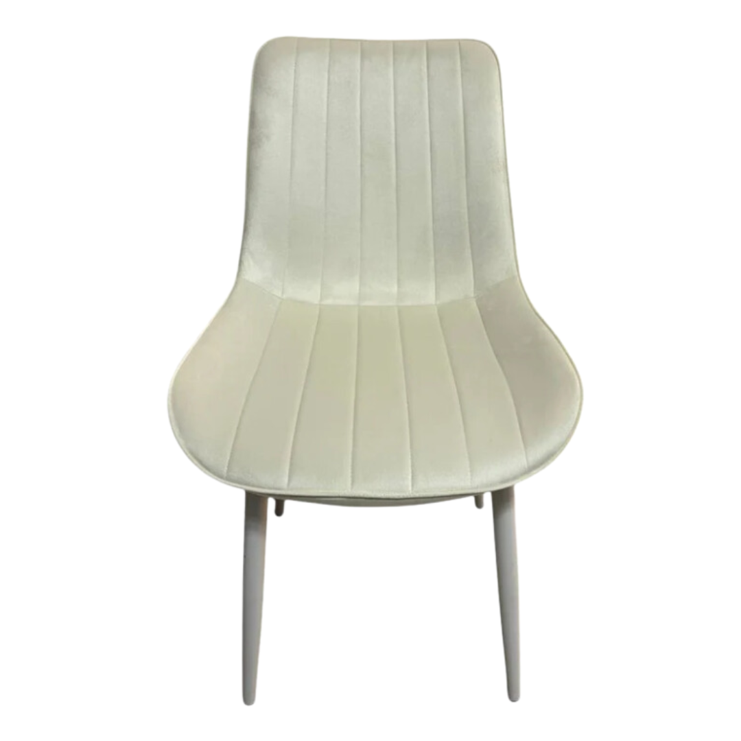 Трапезен стол Ария - млечнобял