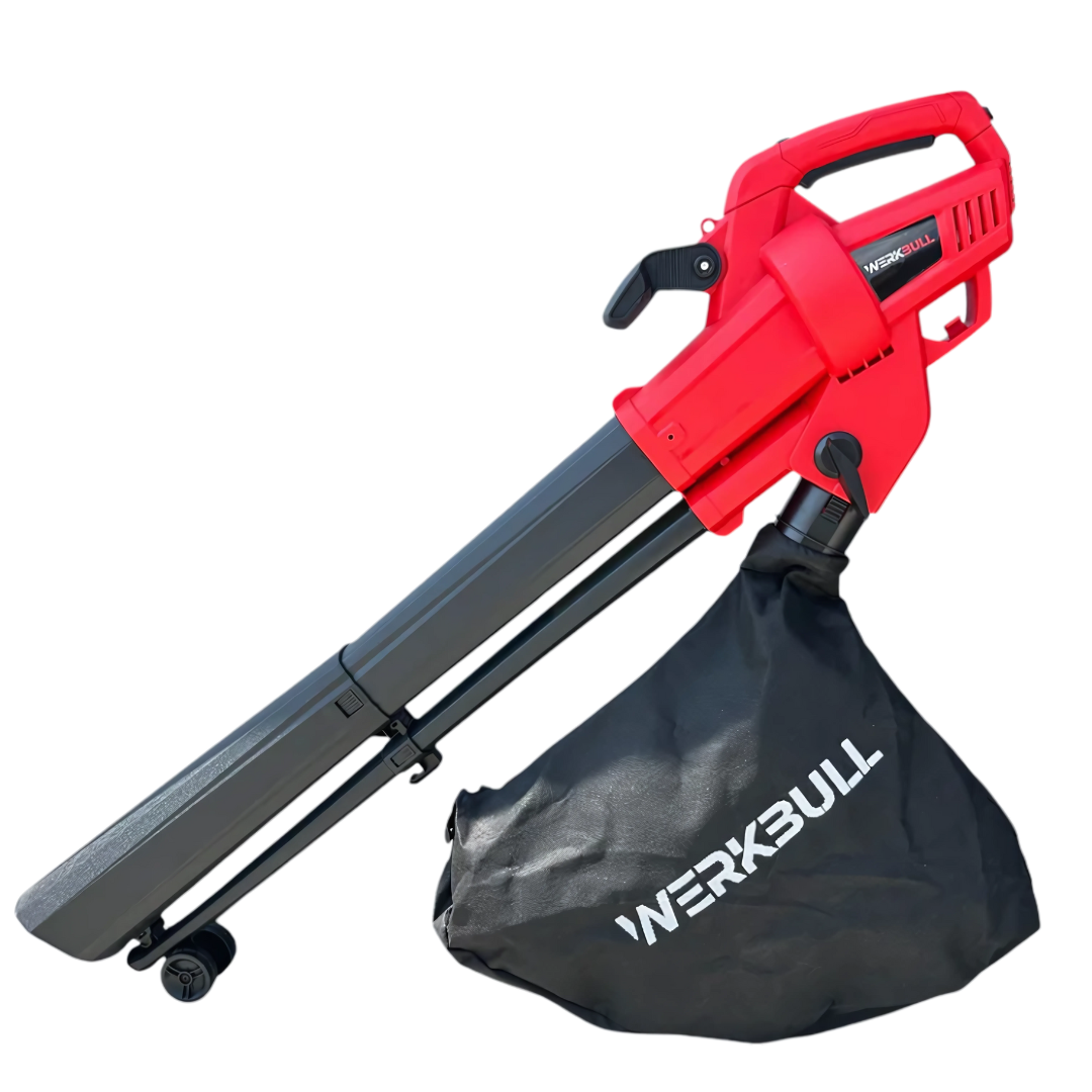 Немска Електрическа духалка за листа WerkBull – Листосъбирач 3500W с три режима на работа