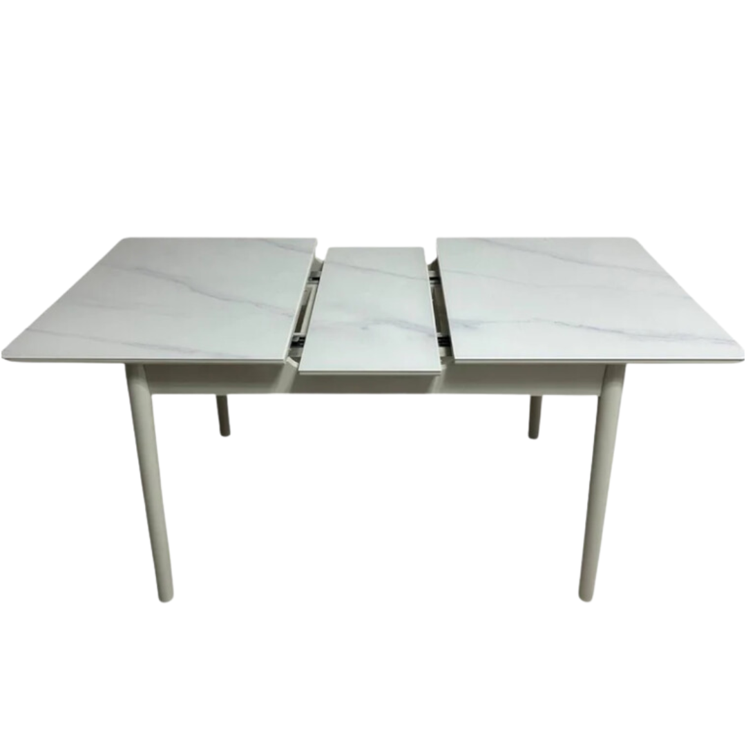 Трапезна разтегаема маса Лорета със закалено стъкло 120/150 х 75 см