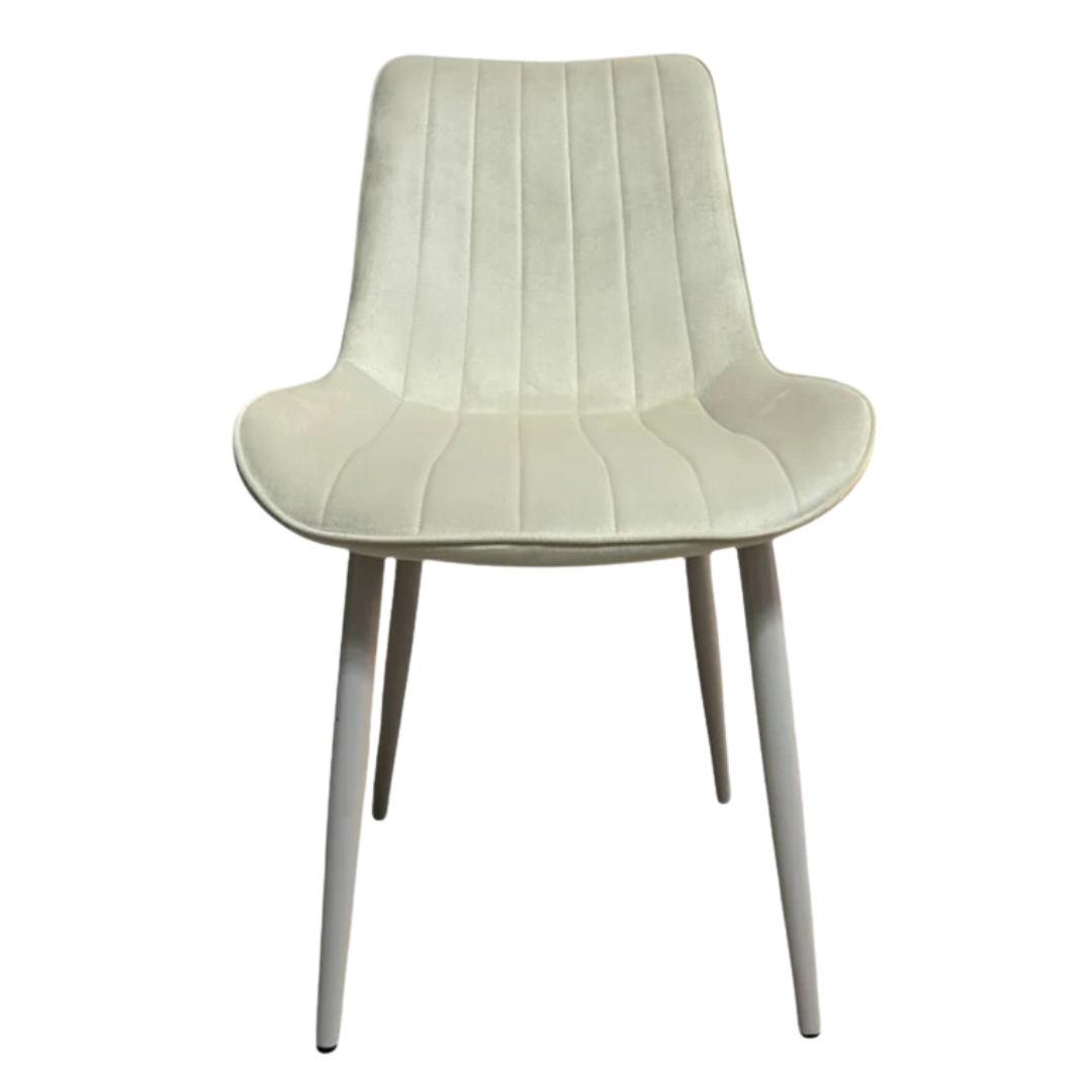 Трапезен стол Ария - млечнобял