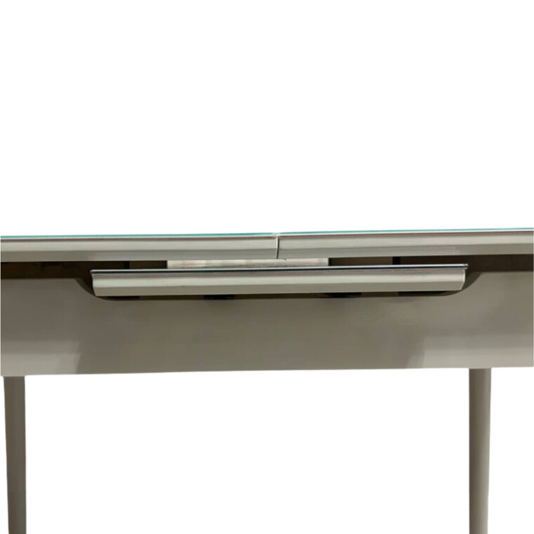 Трапезна разтегаема маса Лорета със закалено стъкло 120/150 х 75 см