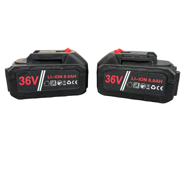 Немска акумулаторна Безчеткова резачка 25см с Автоматично Омасляване и дисплей за нивото на батерията + две закалени вериги