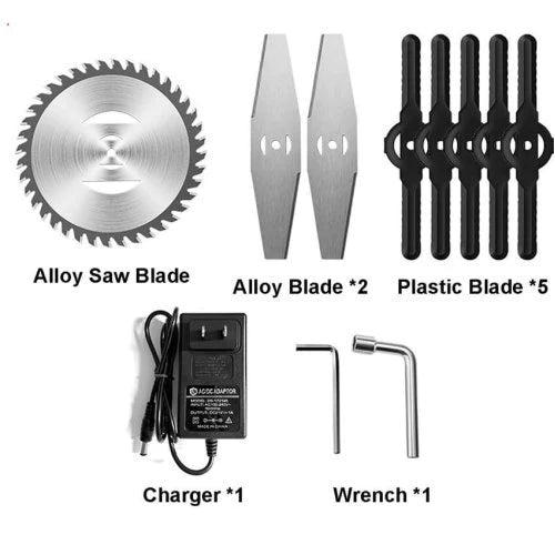 Немски Акумулаторен Тример WerkBull с 2 батерии + 8 подаръка