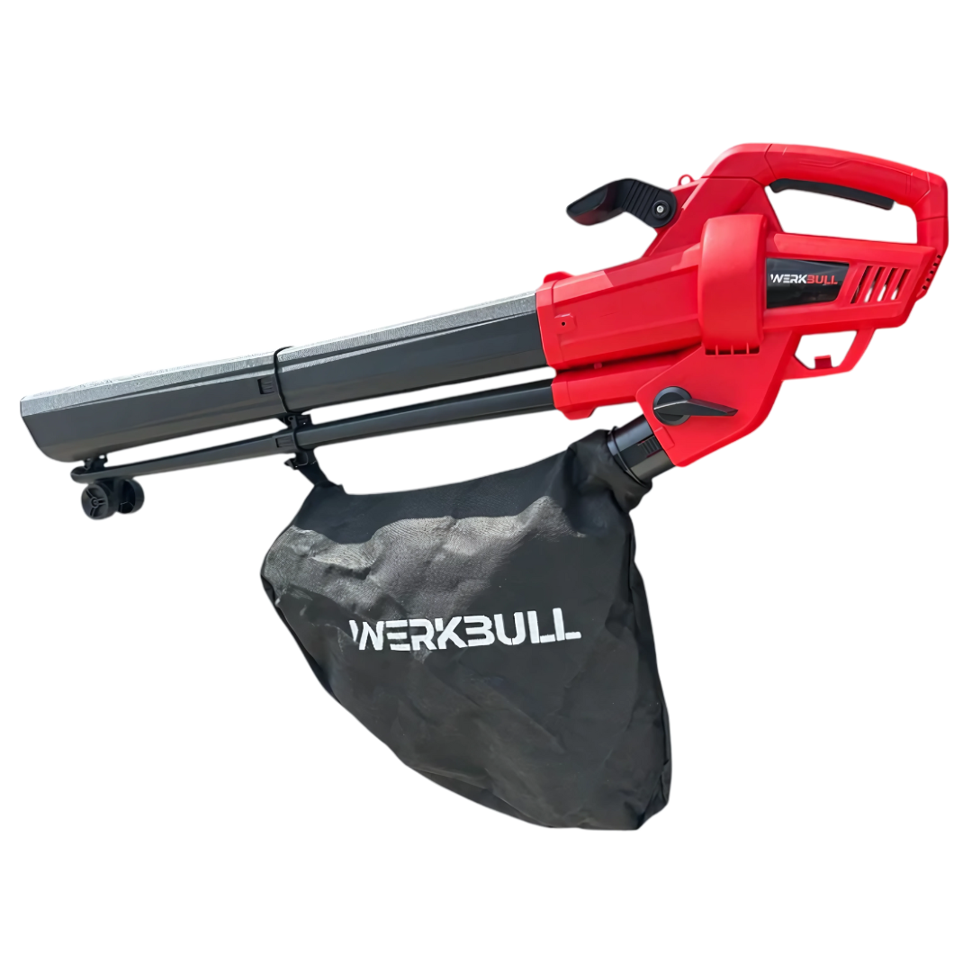 Немска Електрическа духалка за листа WerkBull – Листосъбирач 3500W с три режима на работа