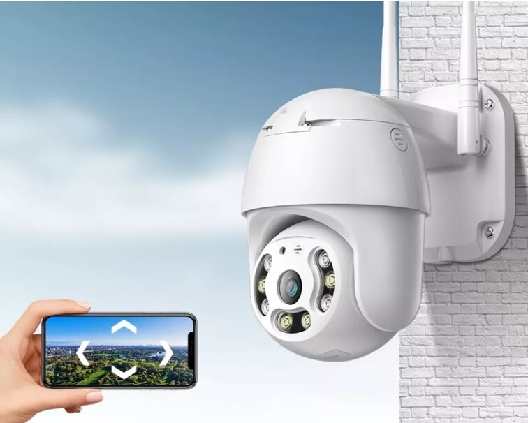 3 БРОЯ WIFI Въртяща се Куполна Безжична Камера 5MPX HD