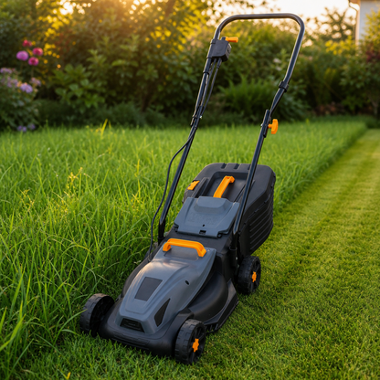 Електрическа косачка Werkbull Germany 1800W с кош 25L и регулиране на височината