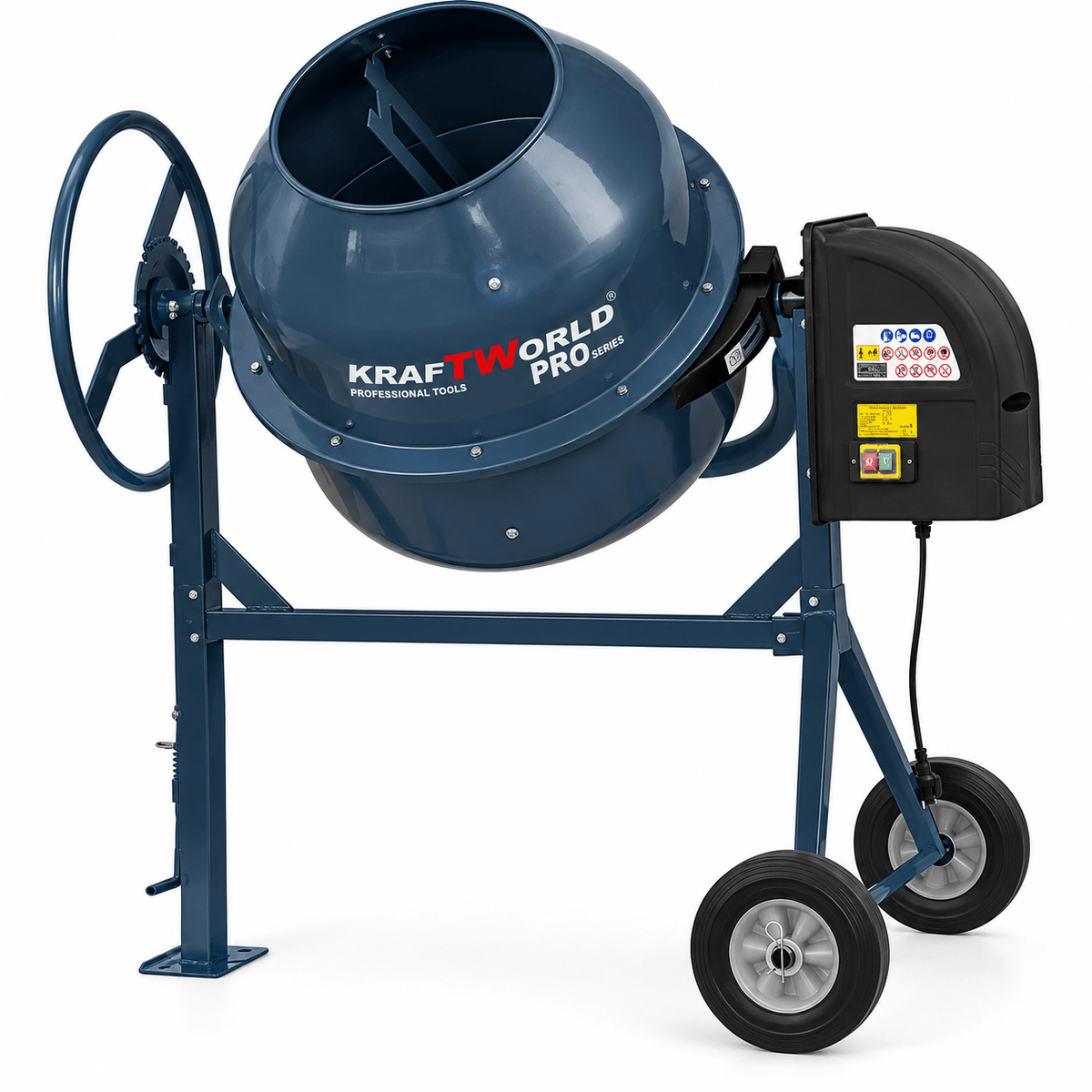 Бетонобъркачка KraftWorld Pro 180, 200 или 240 л - снимка 10