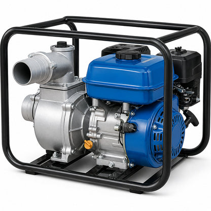 Четиритактова Бензинова Водна Помпа 2″ KraftWorld , 7.5HP, 36m³/h, 196cc – снимка 4