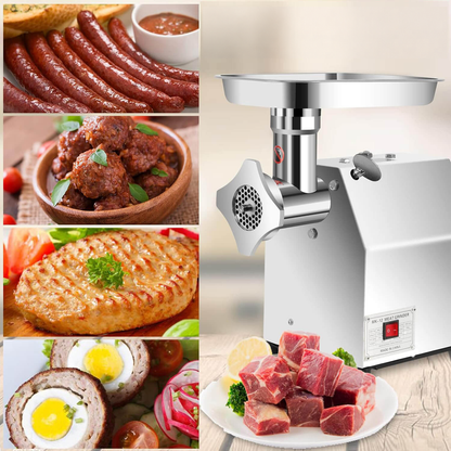 Професионална месомелачка 800W – 120 кг/ч, неръждаема стомана