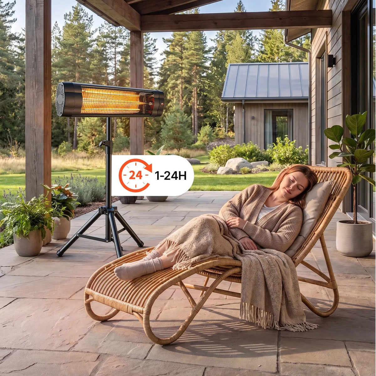 Инфрачервен отоплител 2500W – приложение