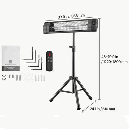 Инфрачервен отоплител 2500W – оригинална снимка 08