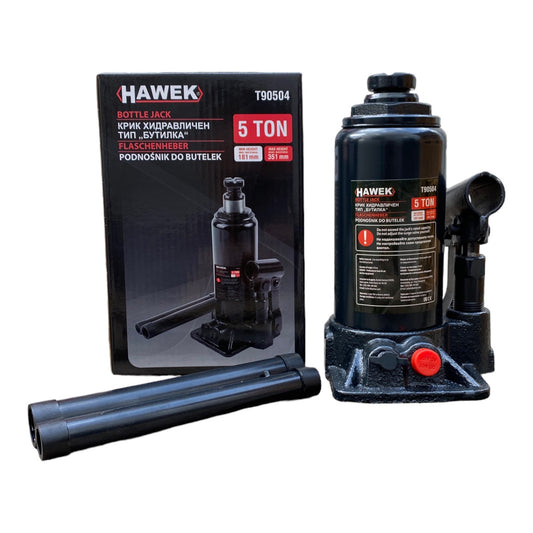 Хидравличен крик HAWEK Т90504, тип бутилка, 5 т