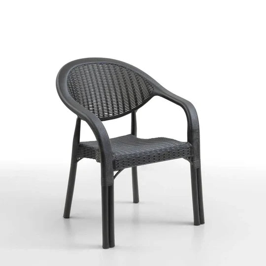 Градински комплект с маса Terra 150×90 см и 6 стола – ратанова визия | 2 цвята